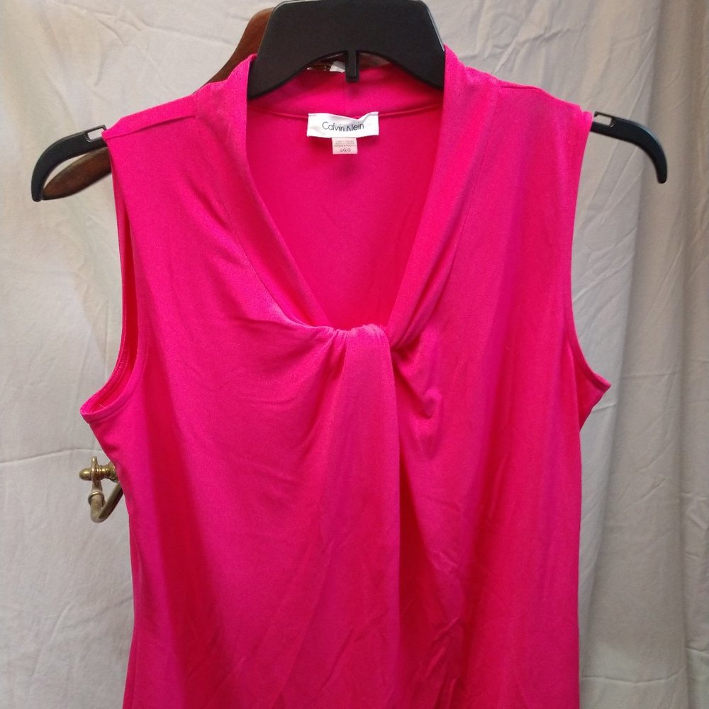 Pink Calvin Klein Silky Tank Size L